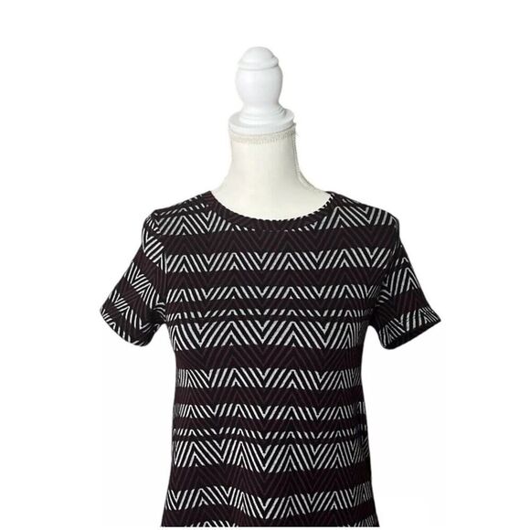 Zara Trafaluc Short Sleeve Geometric Print T-Shirt Dress Summer Wear US Size S - Picture 2 of 6